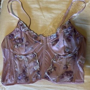 Light Purple Bustier Style Top